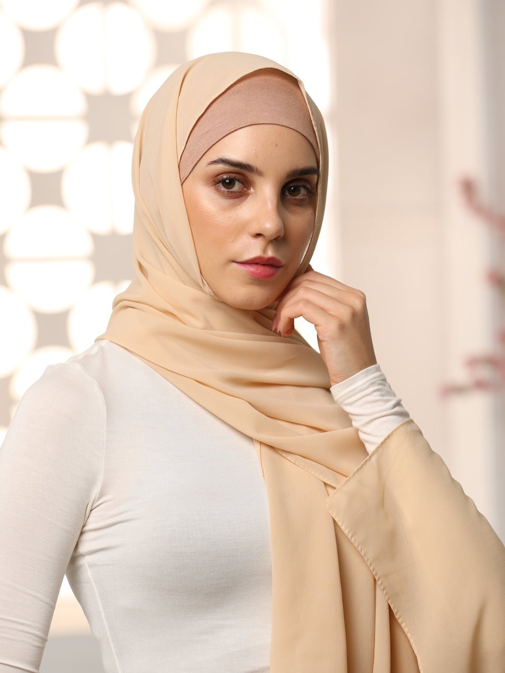 Premium Georgette Hijab Big Size 34×72 - Image 4